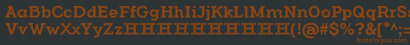 FlamanteCairo-fontti – ruskeat fontit mustalla taustalla