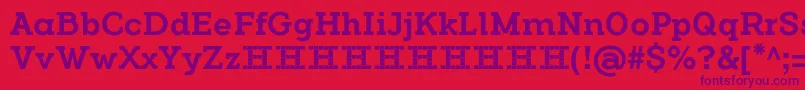 FlamanteCairo Font – Purple Fonts on Red Background