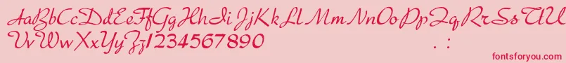 fuente Presto – Fuentes Rojas Sobre Fondo Rosa
