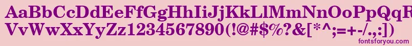 NewmilleniumschlbkBoldsh Font – Purple Fonts on Pink Background