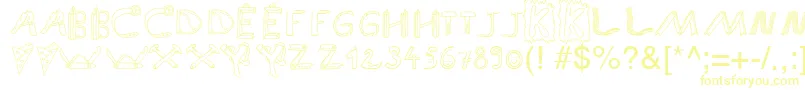 Шрифт SpAnlaut9Db – жёлтые шрифты