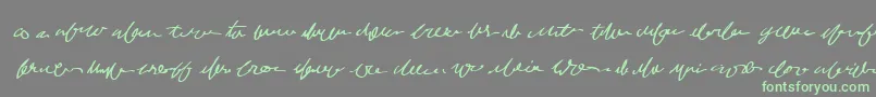 Mumblegrumbleiibb Font – Green Fonts on Gray Background