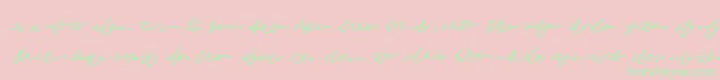 Mumblegrumbleiibb Font – Green Fonts on Pink Background