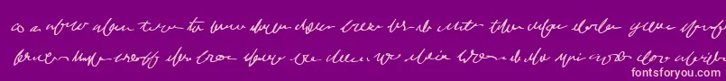 Mumblegrumbleiibb Font – Pink Fonts on Purple Background