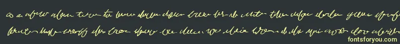 Mumblegrumbleiibb Font – Yellow Fonts on Black Background