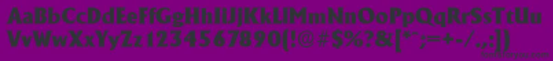 AdelonserialHeavyRegular Font – Black Fonts on Purple Background