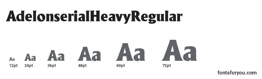 Размеры шрифта AdelonserialHeavyRegular