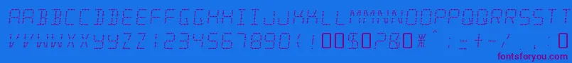 MinisystemRegular-fontti – violetit fontit sinisellä taustalla