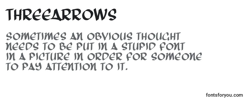 ThreeArrows Font