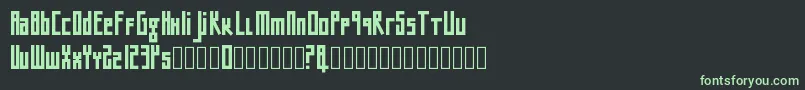 Шрифт Bigntall2 – зелёные шрифты на чёрном фоне