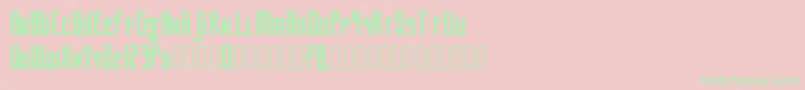 Bigntall2 Font – Green Fonts on Pink Background