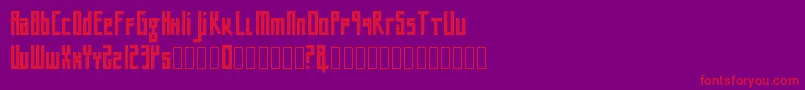 Bigntall2 Font – Red Fonts on Purple Background