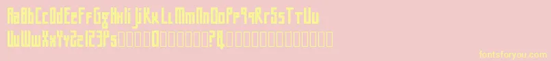 Bigntall2 Font – Yellow Fonts on Pink Background