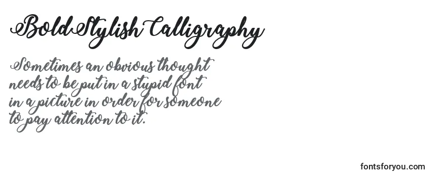 Шрифт BoldStylishCalligraphy