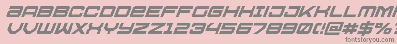 Ussdallassuperital Font – Gray Fonts on Pink Background