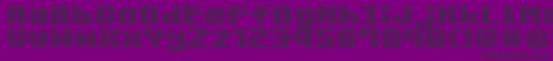 KimidoriMugcup Font – Black Fonts on Purple Background