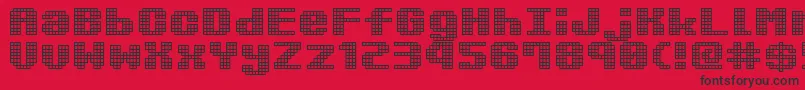KimidoriMugcup Font – Black Fonts on Red Background