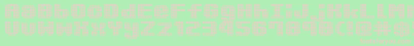 KimidoriMugcup Font – Pink Fonts on Green Background