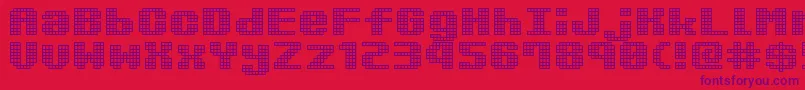 KimidoriMugcup Font – Purple Fonts on Red Background