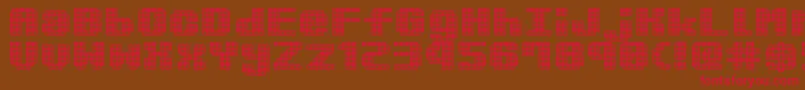 KimidoriMugcup Font – Red Fonts on Brown Background