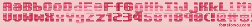 KimidoriMugcup Font – Red Fonts on Pink Background