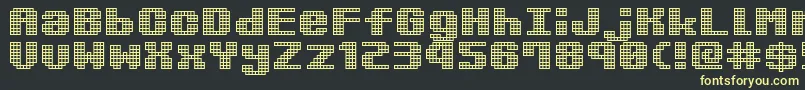 KimidoriMugcup Font – Yellow Fonts on Black Background