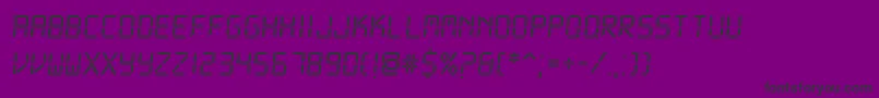 Шрифт DsDigii – чёрные шрифты на фиолетовом фоне