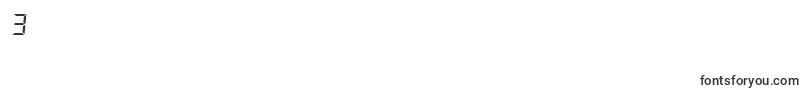 DsDigii Font – Fonts for Digit 3