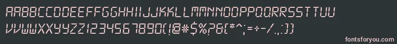 DsDigii Font – Pink Fonts on Black Background