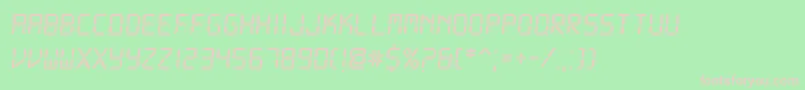 DsDigii Font – Pink Fonts on Green Background