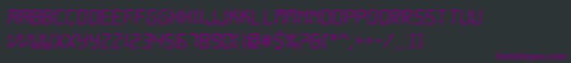 DsDigii Font – Purple Fonts on Black Background