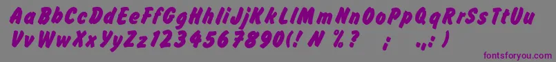 Шрифт Flashc – фиолетовые шрифты на сером фоне