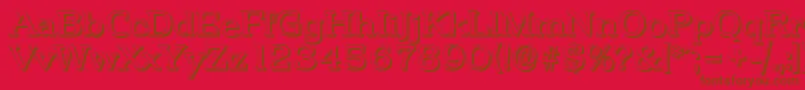 En savoir plus sur la police PenthouseshadowRegular Police PenthouseshadowRegular – polices brunes sur fond rouge