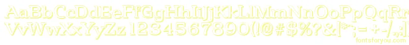 PenthouseshadowRegular Font – Yellow Fonts