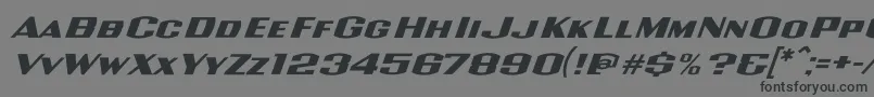 WolfsburgRegular Font – Black Fonts on Gray Background