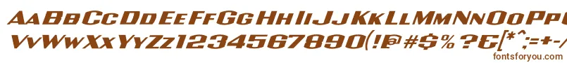 Шрифт WolfsburgRegular – коричневые шрифты на белом фоне