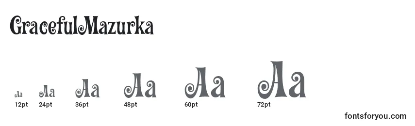 GracefulMazurka Font Sizes