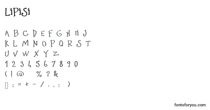 Schriftart LittlePinkShit – Alphabet, Zahlen, spezielle Symbole