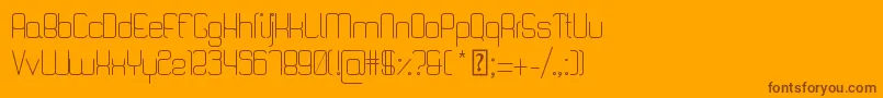 Lisätietoja QuattroLight-fontista QuattroLight-fontti – ruskeat fontit oranssilla taustalla