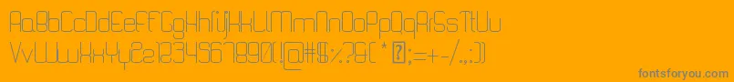 QuattroLight Font – Gray Fonts on Orange Background