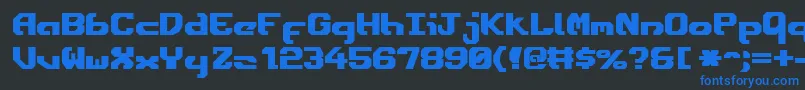 Ensignfb Font – Blue Fonts on Black Background