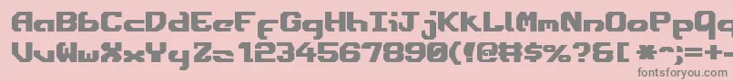 Ensignfb Font – Gray Fonts on Pink Background