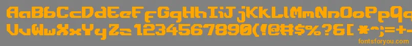 Ensignfb Font – Orange Fonts on Gray Background