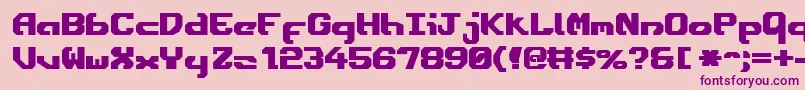 Ensignfb Font – Purple Fonts on Pink Background