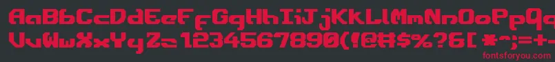 Ensignfb Font – Red Fonts on Black Background