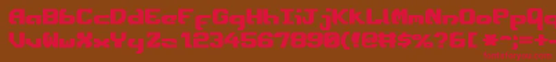 Ensignfb Font – Red Fonts on Brown Background