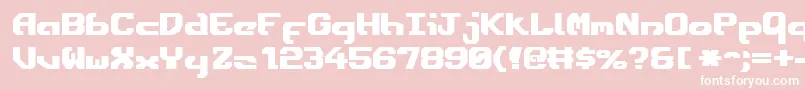 Ensignfb Font – White Fonts on Pink Background