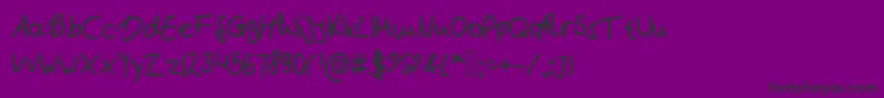 Nb1 Font – Black Fonts on Purple Background