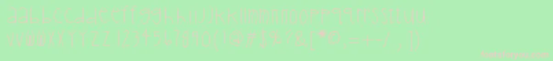 Helloboyfriend Font – Pink Fonts on Green Background