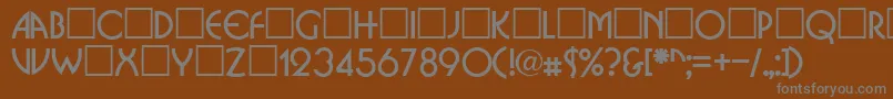 BrittaRegular Font – Gray Fonts on Brown Background